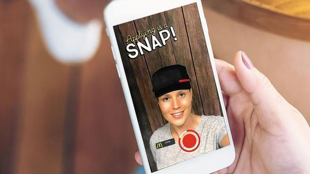McDonald’s usa Snapchat para contratar millennials