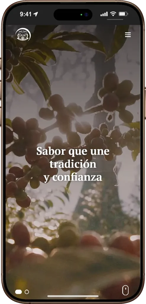 versión mobile sitio web saint hnos.